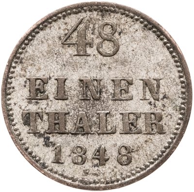 купить Германия, Мекленбург-Шверин 1/48 талера 1848