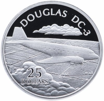 купить Соломоновы острова 25 долларов 2003 "Самолеты мира: Дуглас DC-3"