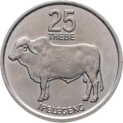 купить Ботсвана 25 тхебе (thebe) 1977