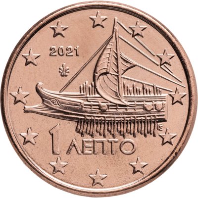 купить Греция 1 евро цент (euro cent) 2021