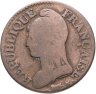 Купить Франция 5 сантимов 1799-1800, 8 год республиканского календаря, знак монетного двора "BB" - Страсбург