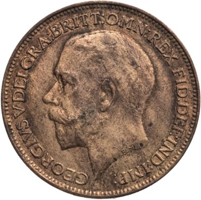 купить Великобритания 1 фартинг (farthing) 1923