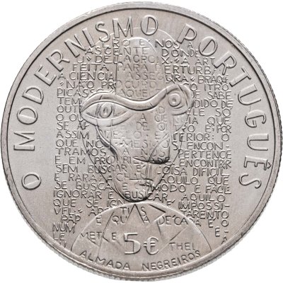 купить Португалия 5 евро (euro) 2016 Модернизм