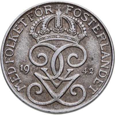 купить Швеция 5 эре (ore) 1942