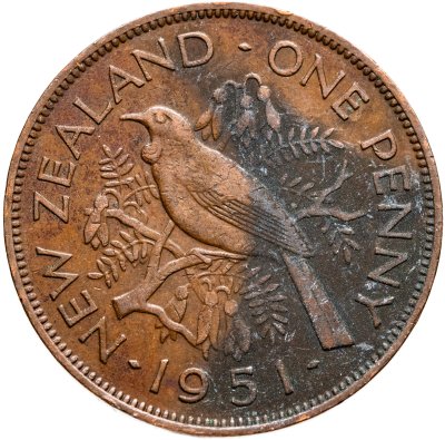 купить Новая Зеландия 1 пенни (penny) 1951