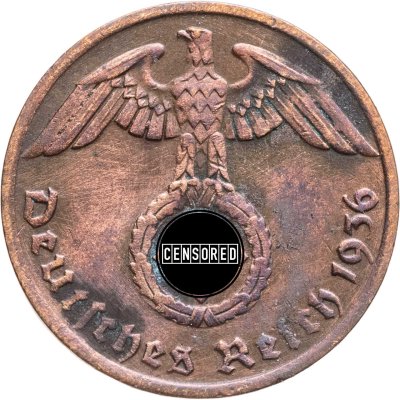 купить Германия, Третий рейх 1 рейхспфенниг (reichspfennig) 1936