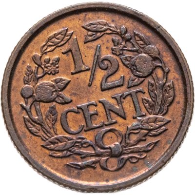 купить Нидерланды 1/2 цента (cent) 1909