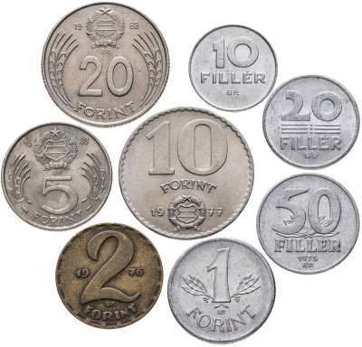 купить Венгрия набор из 8 монет 1970-1989