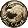 Купить Новая Зеландия 1 доллар (dollar) 1992, в слабе Монетник.ру PF68