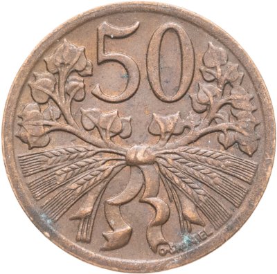 купить Чехословакия 50 геллеров (haleru) 1948