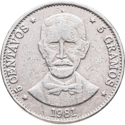 купить Доминикана 5 сентаво (centavos) 1981