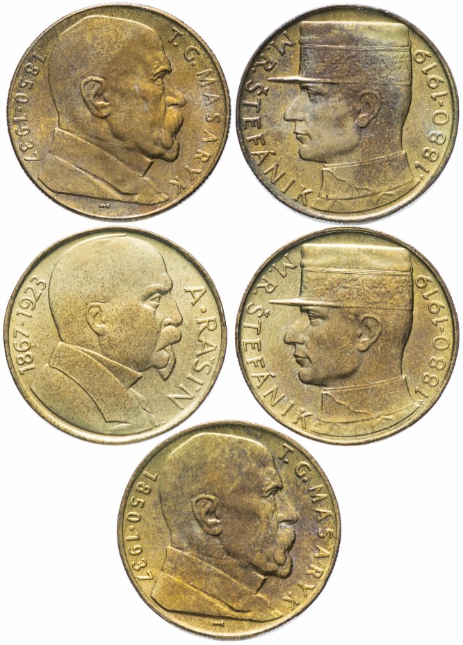купить Чехословакия набор из 5 монет  1990-1993