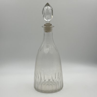 купить Штоф с граненым основанием и пробкой, стекло, Европа, 1950-1970 гг.