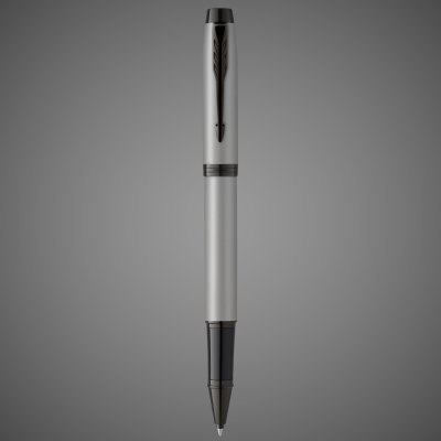 Купить Ручка-роллер Parker IM Achromatic, Grey BT, стержень: F, цвет чернил: black, в подарочной упаковке., Лаки и смолы: лак, латунь, 2026 г.