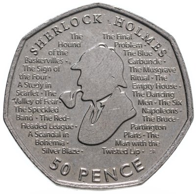 купить Великобритания 50 пенсов (pence) 2019 "Шерлок Холмс"