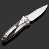 Купить Складной нож Microtech Socom Bravo MINI S/E (260M-7CFTI), сталь M390, рукоять Titanium/CF