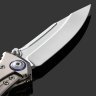 Купить Складной нож Microtech Socom Bravo MINI S/E (260M-7CFTI), сталь M390, рукоять Titanium/CF