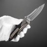 Купить Складной нож Microtech Socom Bravo MINI S/E (260M-7CFTI), сталь M390, рукоять Titanium/CF