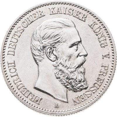 купить Германская Империя, Пруссия 2 марки (mark) 1888 Фридрих III