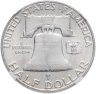 Купить США 1/2 доллара (half dollar, 50 центов, 50 cents) 1956 Бен Франклин в слабе NGC MS64