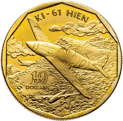 купить Маршалловы острова 10 долларов 1991 "самолет KI-61 HEIN"