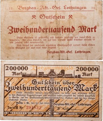 купить Германия 200 000 марок 1923