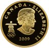 Купить Канада 75 долларов 2009 Proof "XXI зимние Олимпийские Игры, Ванкувер 2010 - Лось"