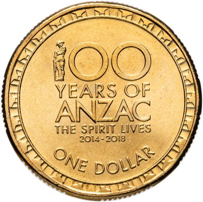 купить Австралия 1 доллар (dollar) 2018 "100 лет АНЗАК"