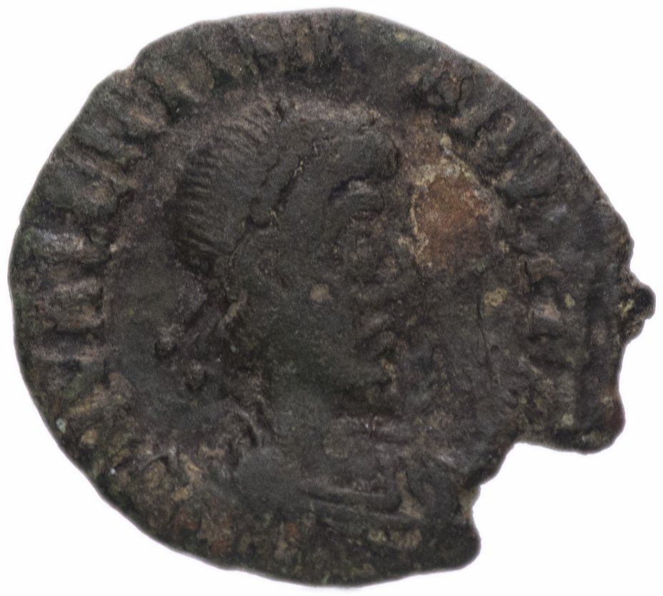 купить Римская Империя Валентиниан II 375-392 гг 5 денариев (реверс: Виктория идет влево, в руках - венок и пальмовая ветвь)