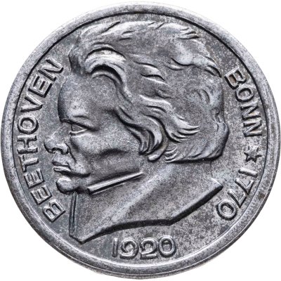 купить Германия (Бонн) нотгельд 10 пфеннигов 1920 "Людвиг ван Бетховен"