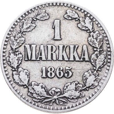 купить 1 марка 1865 S Российская Финляндия