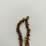 Купить Бусы с бусинами различной формы, металл, тигровый глаз, СССР, 1970-1990 гг.