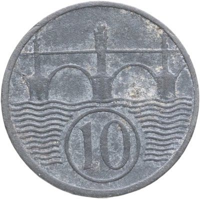 купить Богемия и Моравия 10 геллеров (haleru) 1943