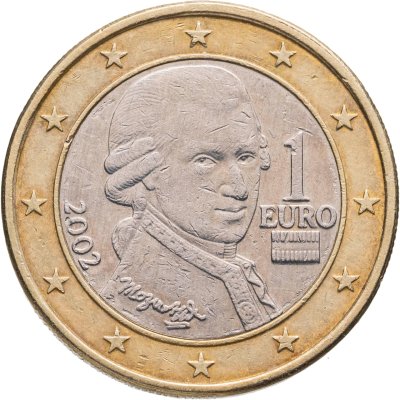купить Австрия 1 euro (евро) 2002