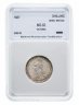 Купить Великобритания 1 шиллинг 1887 в слабе NNC MS63