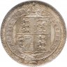 Купить Великобритания 1 шиллинг 1887 в слабе NNC MS63
