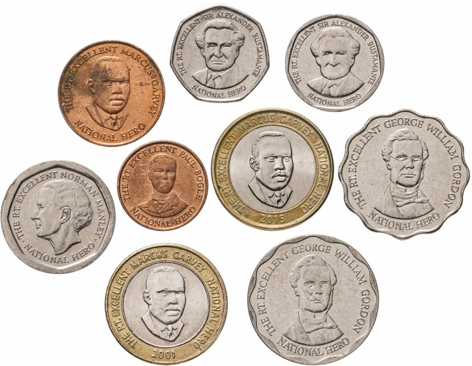 купить Ямайка набор монет 1994-2018 (9 штук)