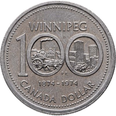 купить Канада 1 dollar (доллар) 1974 "100 лет Виннипегу"