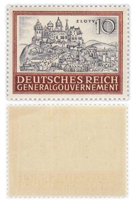 купить Германия, Третий Рейх, генерал-губернаторство Польша 10 злотых 1943 "Здания и архитектура 4-й выпуск"