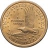 Купить США 1 доллар (dollar) 2001 Sacagawea dollar (Сакагавея доллар - парящий орёл) , Знак монетного двора D - Денвер