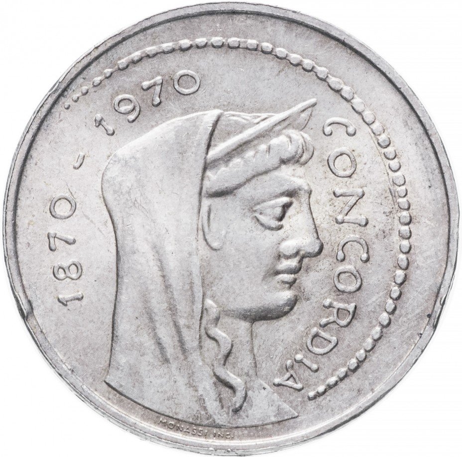 купить Италия 1000 лир 1970 "100-летие Рима в качестве столицы Италии"