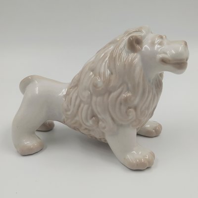 купить Статуэтка "Лев", автор Н. Сердюкова, фарфор, роспись, Ленинградский завод фарфоровых изделий (ЛЗФИ), СССР, 1950-1980 гг.