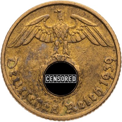 купить Германия (Третий Рейх) 5 рейхспфеннигов 1939 "F"