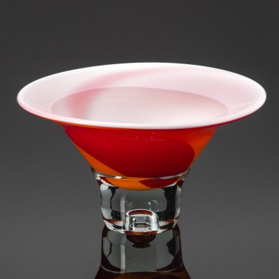 купить Большая ваза (фрутовница), стекло, трехслойное, Murano, Италия, 1970-1990 гг.
