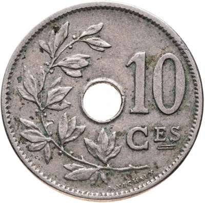 купить Бельгия 10 сантимов (centimes) 1906 Надпись на французском - 'BELGIQUE'