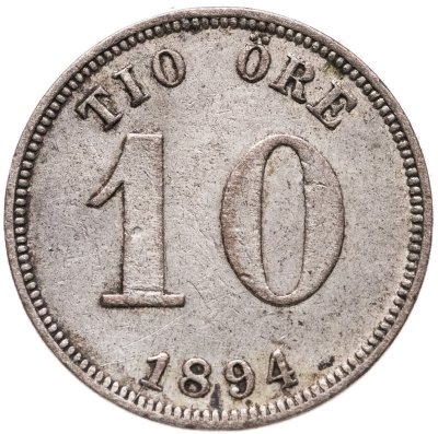 купить Швеция 10 эре (ore) 1894