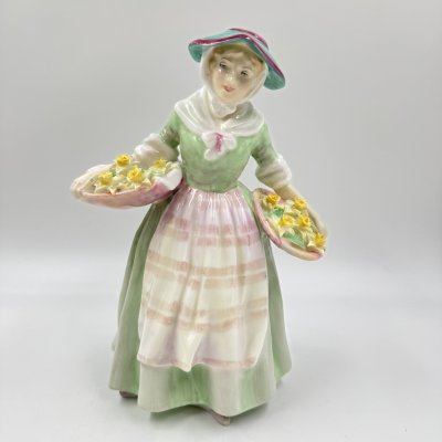 купить Статуэтка "Цветочница" ("Daffy Down Dilly"), фарфор, роспись, Royal Doulton, Великобритания, 1970-1990 гг.