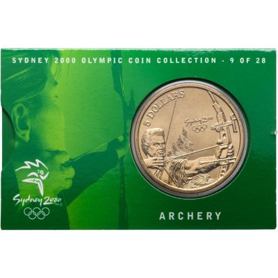 купить Австралия 5 долларов (dollars) 2000 "Олимпийские игры в Сиднее - Стрельба из лука"