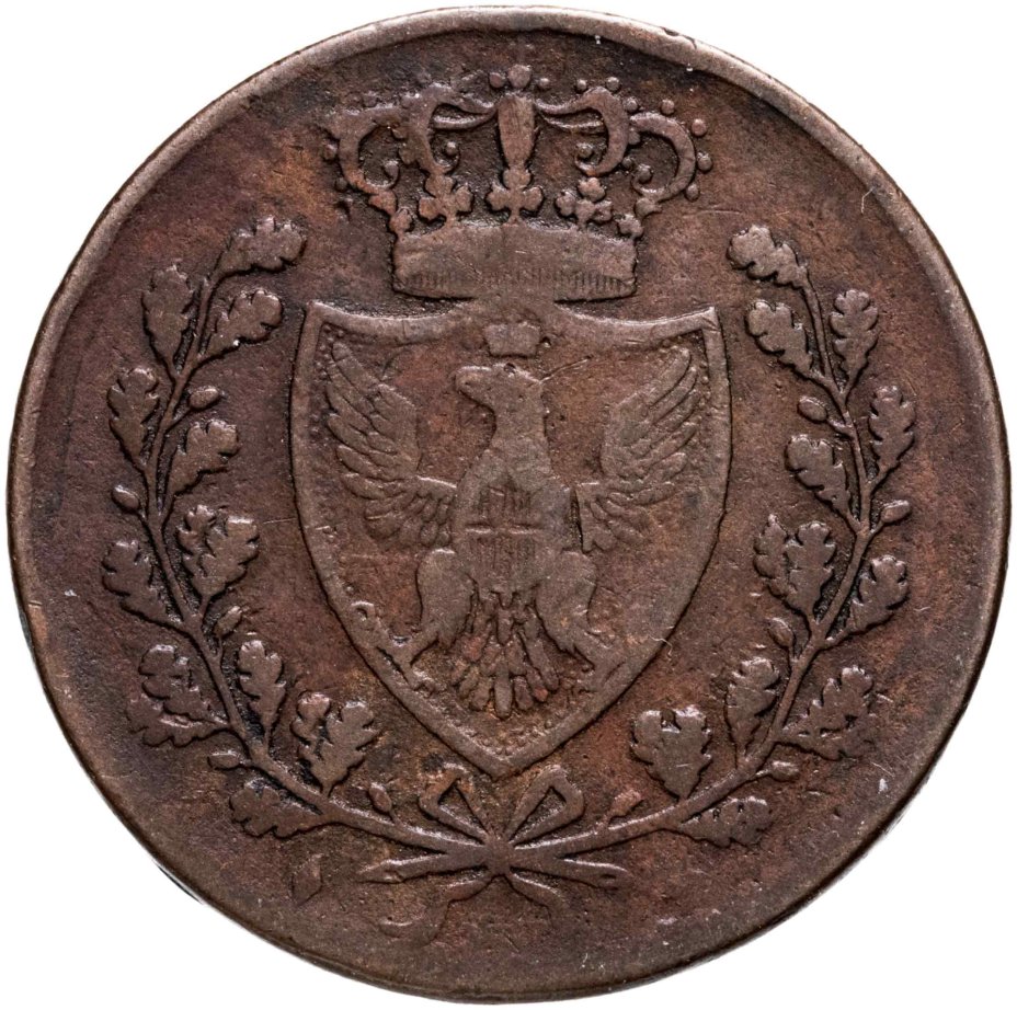 Купить Сардиния 5 чентезимо (centesimi) 1826