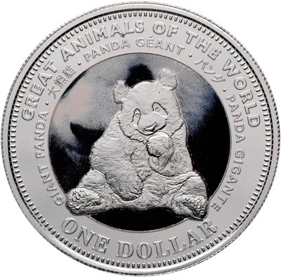 купить Фиджи 1 доллар 2009 "Великие животные мира - Панда"